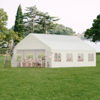 20'x26' Carport Canopy Heavy Duty Gazebo Wedding Party Tent Garage White Outdoor Tent