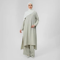 Geulis.id AZIZA SET TUNIC / SET TUNIC WANITA (4 warna) XXL ECRU