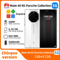 Huawei Mate 40 RS Porsche Design Collector's Edition 5g SmartPhone Kirin 9000 6.76inch 120HZ 50MP Camera 4400mAh 66W Used Phone