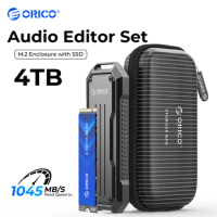 ORICO External SSD 256GB 512GB 1TB 2TB 4TB M2 NVMe SSD with M.2 Enclosure PSSD for Audio Editor Laptop Desktop PC