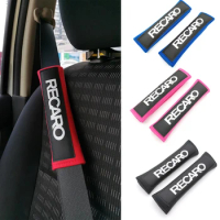 1 Pair Car Safety Seat Belt Cover Cushion Harness shoulder pad Case JDM Racing Style Seat Belt Shoulder Strap Pad For Recaro