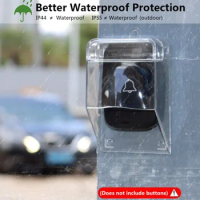 Waterproof Cover For Wireless Doorbell Smart Door Bell Ring Chime Button Transmitter Launchers Heavy Rain Snow