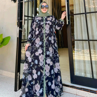 GAMIS ZAINA SET INCLUDE JILBAB MEWAH PREMIUM