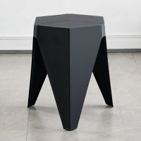 餐椅 圓凳 家用塑料凳子可疊放北歐網紅圓凳加厚膠凳簡約現代餐桌椅子高板凳『xy10981』
