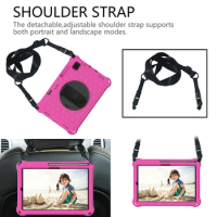 SM-T865 T860 Shockproof Case for Samsung Galaxy Tab S6 10.5 2019 EVA Cover with Pencil Holder and Shoulder Strap+Pen