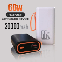 66W Power Bank 20000mAh Mini Super Fast Charging PD 20W Portable External Battery Powerbank for Phone Laptop Tablet Mac
