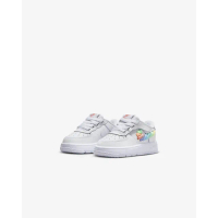 【NIKE 耐吉】休閒鞋 運動鞋 學步鞋 嬰幼 FORCE 1 LOW EASYON LV8 1 TD 低筒 皮革 AF1 白(FN4891100)