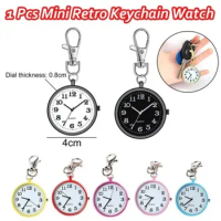 1 Pc Mini Retro Keychain Watch Old Man Student Nurse Portable Pocket Watch