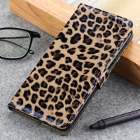 Leopard Print For MOTOROLA EDGE 30 PRO Phone Cases Matte Leather Magnet Funda Cover FOR MOTO EDGE X30 5G Case Animal Coque