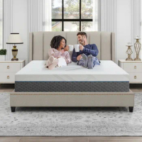 14 Inch King Size Memory Foam Mattress for Back Pain, Cooling Gel Mattress Bed in a Box, Made in USA, 5 Layers of Comfort