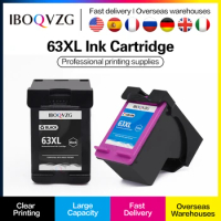 IBOQVZG 63XL Ink Cartridge Compatible for hp 63 hp63 Ink Cartridge for Deskjet 1110 2130 2131 2132 3630 5220 5230 5252 Printer