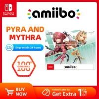 Nintendo Amiibo Figure - Pyra +Mythra Conjoined combination -Xenoblade Chronicles Serie - Nintendo Switch Interaction Model