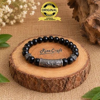 Gelang Aesthetic Kayu Kokka Arab Hitam Asli 100% Original Wanita Pria