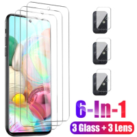 6 In 1 Screen Protector Tempered Glass For Samsung Galaxy A71 5G Camera Lens Protection On A71 4G A7 1 A 7 1 71 Protective Film