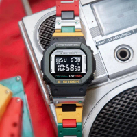 【CASIO 卡西歐】G-SHOCK 復古錄音帶系列手錶(DW-5610MT-1)