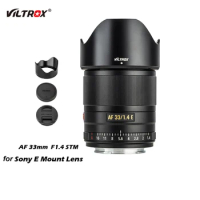 VILTROX 33mm F1.4 E Auto Focus Lens APS-C Compact Large Aperture Lens for Sony E-mount Camera Lens A9 A7RIV A7II A7S A6600