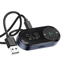Bluetooth 5.3 Car Adapter Car Fm Receiver AUX Car Bluetooth Audio Receiver Car Hands-Free Bluetooth Receiver Fine Workmanship