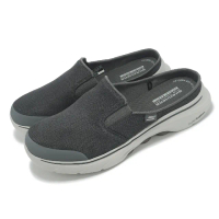 【SKECHERS】懶人鞋 Go Walk 7-Cabrio 2 男鞋 灰 緩衝 輕量 休閒鞋 穆勒鞋(216645-CHAR)