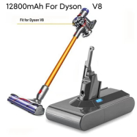 For Dyson V8 12800mAh 21.6V Battery tool power Battery V8 series ,V8 Fluffy Li-ion SV10 Vacuum Cleaner Rechargeable BATTERY L70
