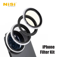 Nisi Phones Lens Filter Kit for iPhone ND-VARIO 1-5 Stops Polarizer ND Black Mist Filter for iPhone 14 13 12 11 Pro Max