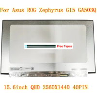15.6" QHD Slim LED matrix For Asus ROG Zephyrus G15 GA503Q laptop lcd screen panel 2K165HZ N156KME GNA N156KME-GNA