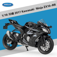 2024Welly 1:18 Moto Series 2017 KAWASAKI NINJA ZX10-RR zx10rr Mô hình xe máy đồ chơi lưu niệm sưu t