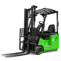 1.5 ton three-fulcrum electric forklift battery raised lithium battery ride counterweight stacker