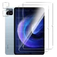 Screen Protector for Xiaomi Pad 6 / Xiaomi Pad 6 Pro (11 inch) 2023 Tempered Glass Film and Camera Lens Protector 9H hardness