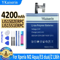 YKaiserin LIS1520ERPC 4200mAh Battery for SONY XL39h Xperia Z Ultra C6802 Togari L4 ZU C6833 High Quality Bateria Warranty
