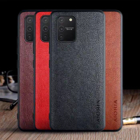 case for Samsung Galaxy S10 Lite funda luxury Vintage Leather skin coque cover for samsung galaxy s10 lite case capa
