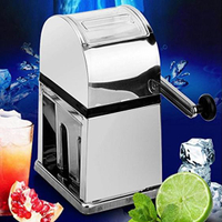 碎冰機 酒吧靈魂 錫合金手動碎冰機手搖冰塊刨冰機家用小型 奶茶店機