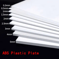 0.5/0.8/1/1.5/2/3/4/5mm White ABS Plastic Plate Sheet For Home DIY Model Making Material 10x20cm 20x20cm 20x30cm 25x30cm 30x50cm