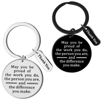 Stainless Steel Keychain A Heartfelt Gratitude Gift For Family Friends Colleagues