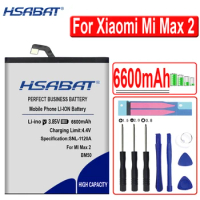 HSABAT BM50 6600mAh Battery for Xiaomi Mi Max 2 II Max2 Replacement Batteries bateria