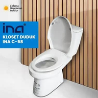 MONOBLOK KLOSET DUDUK OTOMATIS ECO-WASHER INA TOMBOL C-58