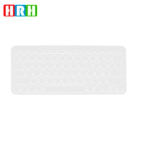 HRH White Color Keyboard Covers Keypad Laptop Skin Protector Protective Film For Logitech K380