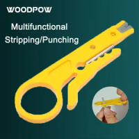 Multifunctional Portable Mini Wire Stripper Crimping Knife Pliers Tool Stripping Wire Tool Small Yellow Knife Plastic Stripping