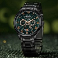 CITIZEN星辰 GENT S系列 亞洲限定 光動能月相腕錶 618 年中慶 禮物 42mm/AP1055-87X