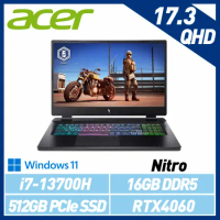 【13代新機】ACER 宏碁 Nitro AN17-51-740P 17.3吋 電競筆電