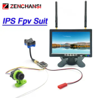 5.8G 40CH 7 inch HD IPS 1024*600 monitor with CMOS 1000TVL Video camera and 5.8G 200/600mW Video Transmitter for RC Drone