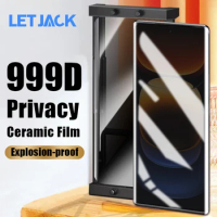 999D Curved Ceramic Privacy Film For Vivo V30 V29 V27 25 Pro Full Glue Screen Protector For Vivo iQOO 12 11 10 9 8 Pro Not Glass