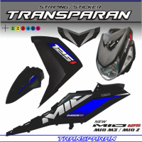 STRIPING MIO M3 / MIO Z VARIASI TRANSFARAN / STRIPING STIKER TRANSPARAN MIO M3 MOTIP SIMPLE VARIASI