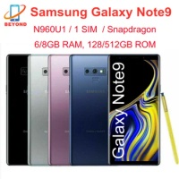 Samsung Galaxy Note9 N960U1 Note 9 128/512GB ROM 6/8GB RAM Octa Core 6.4‘ NFC Snapdragon Original 4G LTE Android Cell Phone