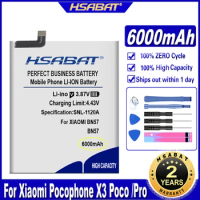 HSABAT BN57 6000mAh Battery for Xiaomi Poco X3 NFC / Poco X3 Pro Pocophone Batteries