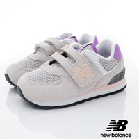 ★New Balance童鞋-休閒運動鞋系列IV574HZ1霧灰.粉紅(寶寶段)