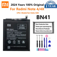 100% Original Phone Battery 4100mAh BN41 Note4 Note4X For Xiaomi Redmi Note 4 / Hongmi Note 4X MTK Helio X20 Mobile Phone