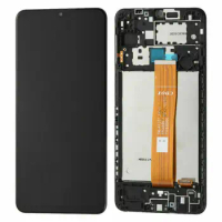 for Samsung Galaxy A12 A125 2020 Black Color LCD Screen and Digitizer Assembly with Frame