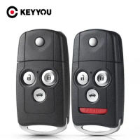 KEYYOU Flip Car Remote Key Shell For Honda Acura Civic Accord Jazz CRV HRV