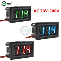 0.56“ AC70V-500V Digital Voltmeter LED Display DC Volt Meter Voltage Tester Volt Detector Voltmeter Module 2 Wire