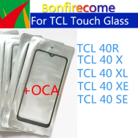 10Pcs\Lot For TCL 40 X XL XE SE 40R Touch Screen Front Outer Glass Panel LCD Lens With OCA Glue Replacement
